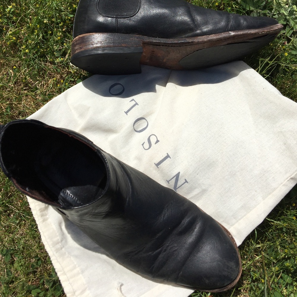 Nisolo Black Leather Boots